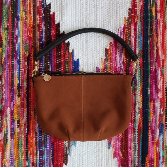 Clare V Handbags - Clare V. Petit Moyen in Chestnut Suede